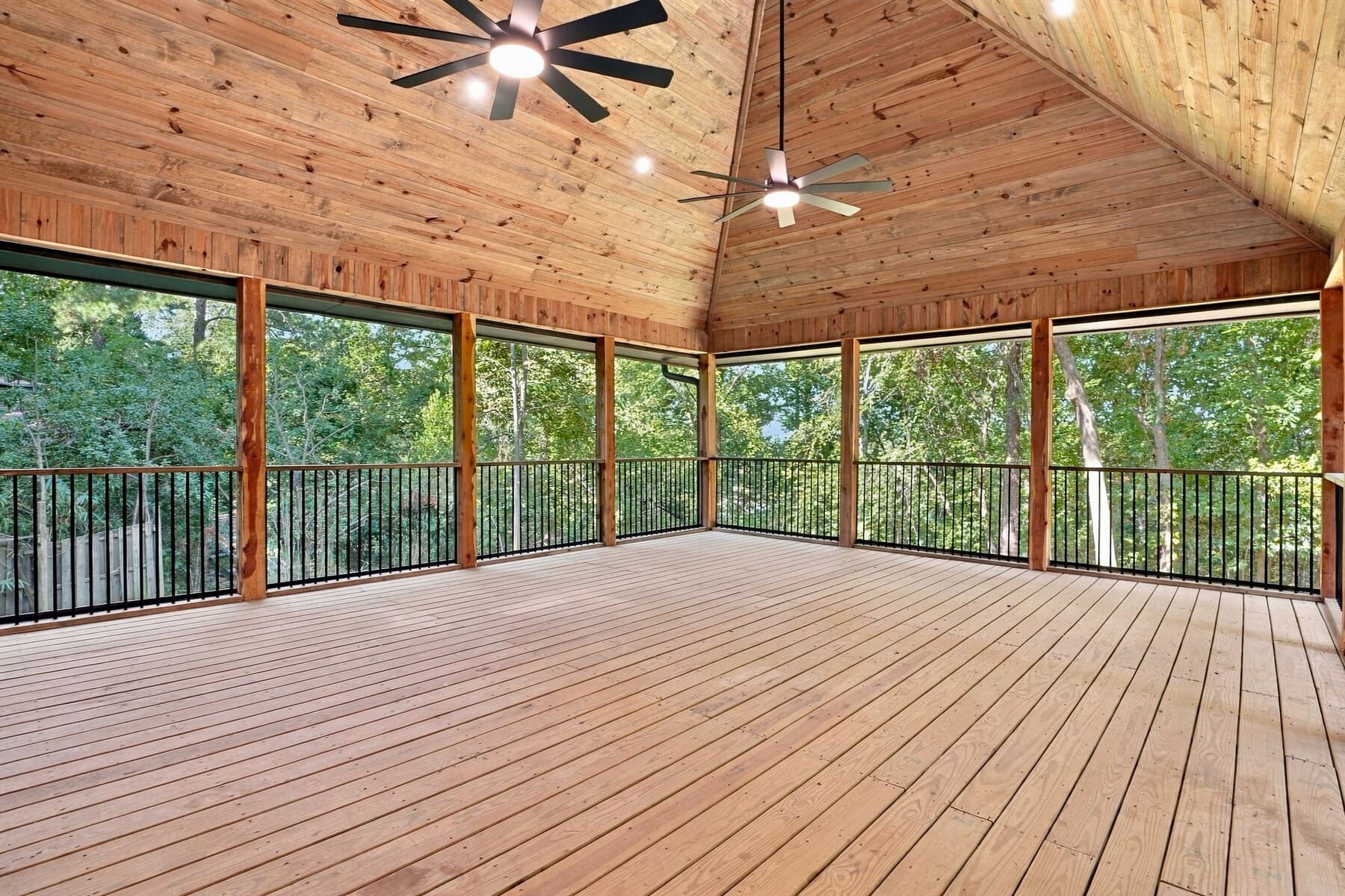 Screened porch built by LMC Construction